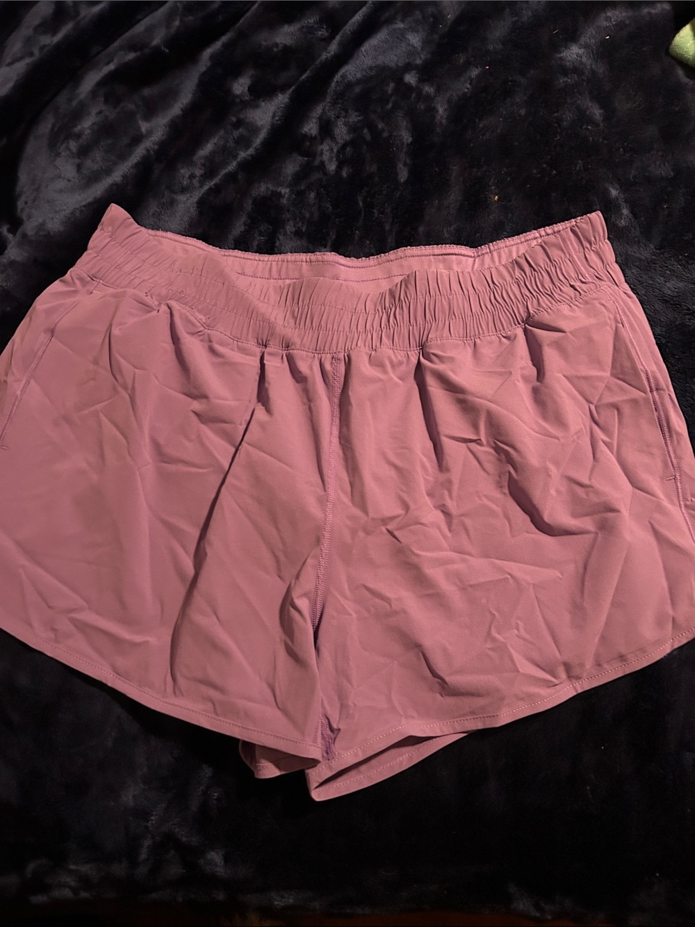 Women's Athletic Shorts in Dusty Rose with Elastic Waistband